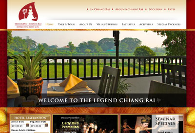 The Legend Chiang Rai Boutique River Resort & Spa Website